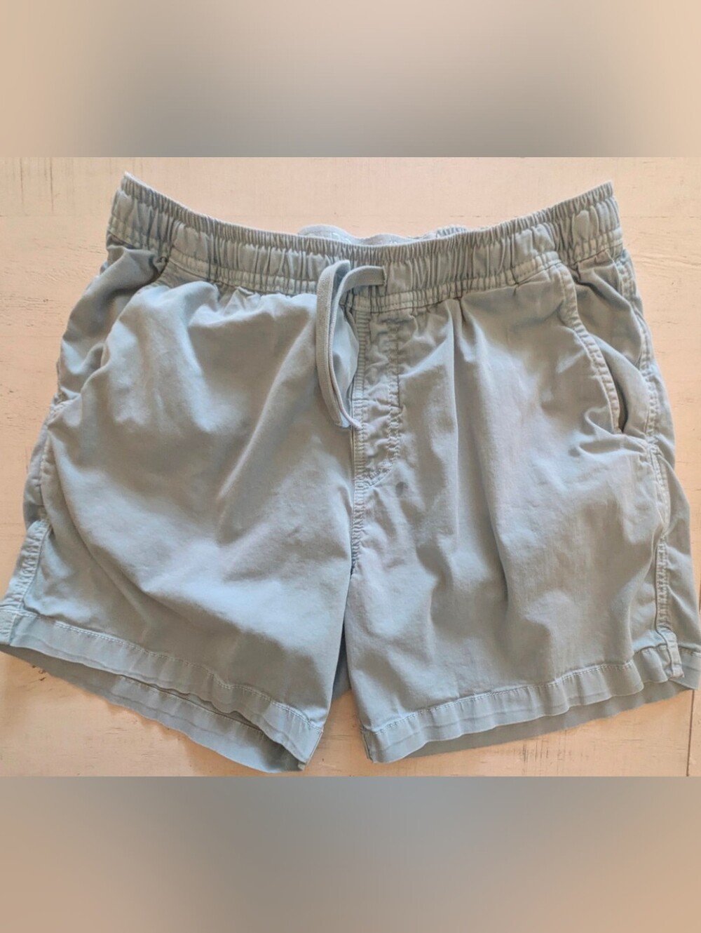 Paperbacks Sky Blue Cotton Shorts Men’s M Drawstring Waist
